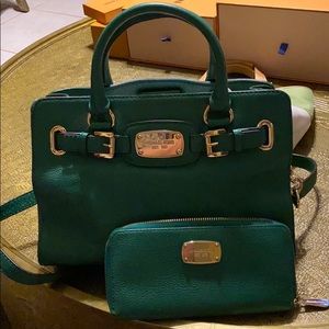 Authentic Michael Kors bag and wallet